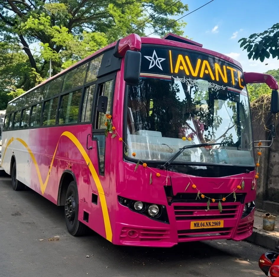 Bus 49 seater front garland