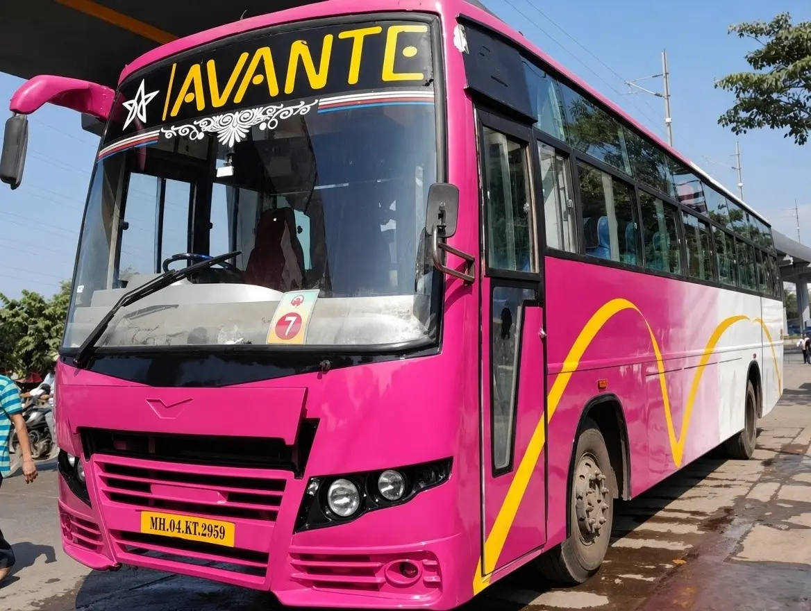 Bus 49 seater front three quarter