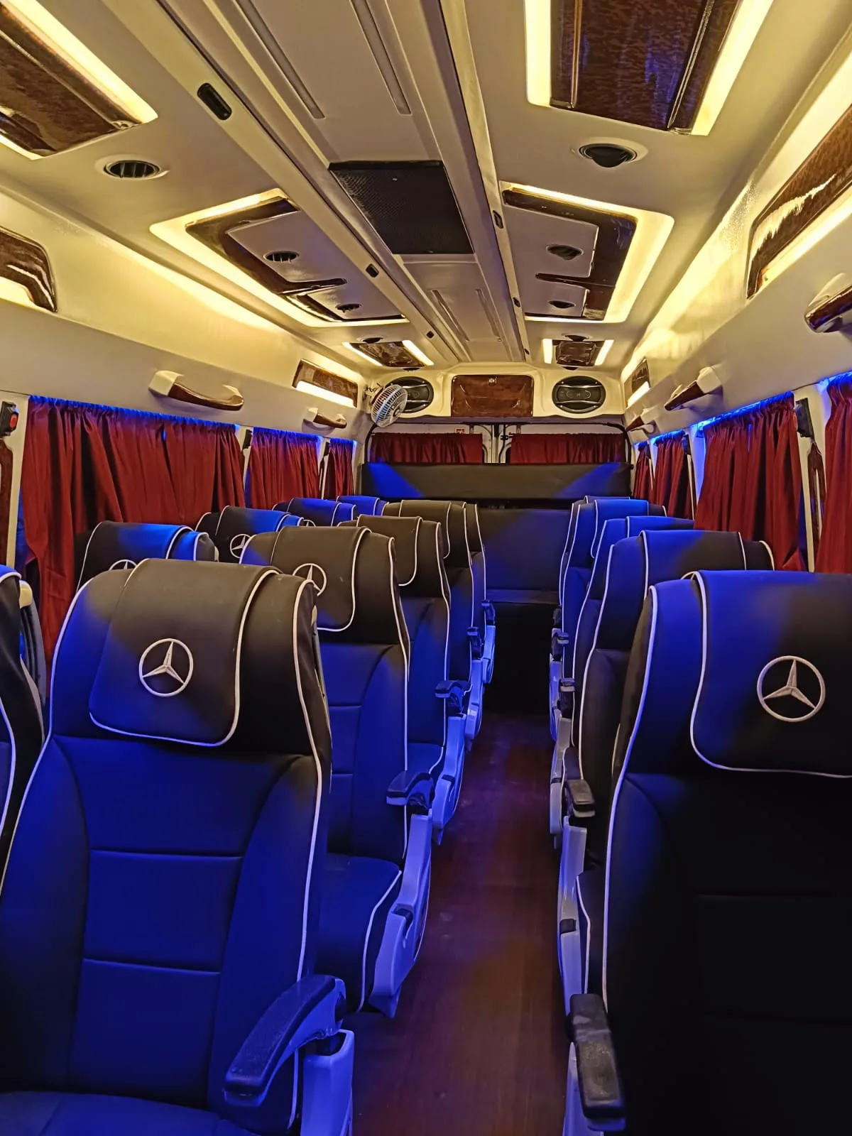 Mercedes Benz coach, inside