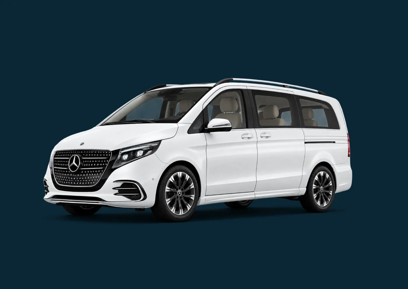mercedes v class luxury van on rent in mumbai