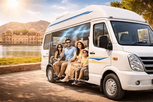 Occasion family at the vehicle door