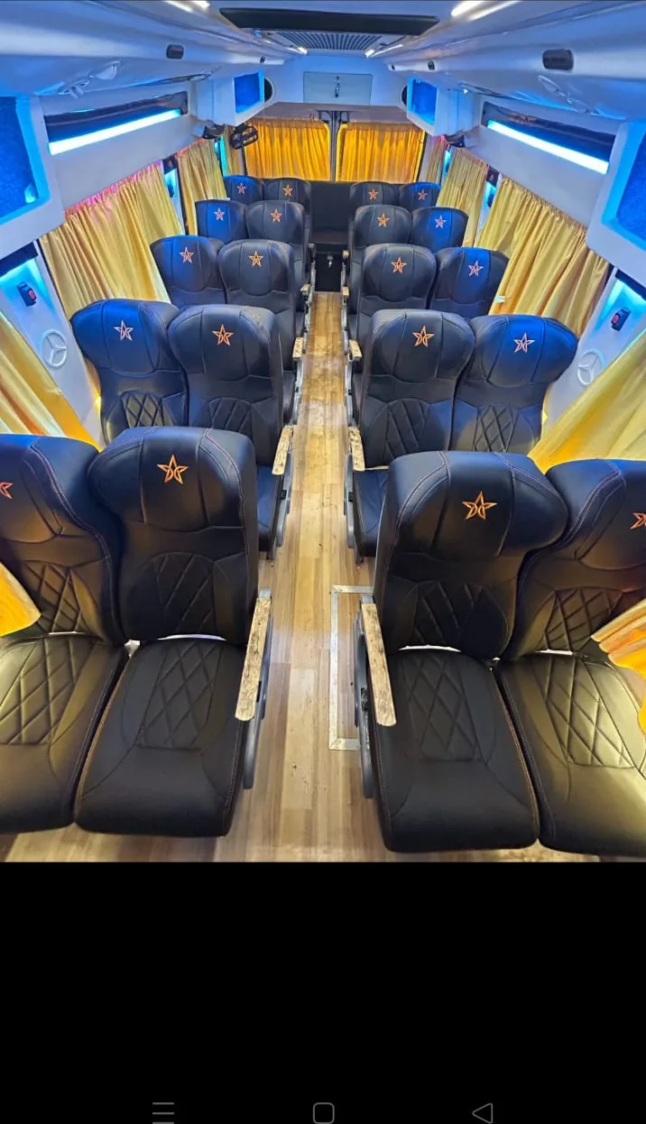 Tempo traveller 26 seater AC aisle